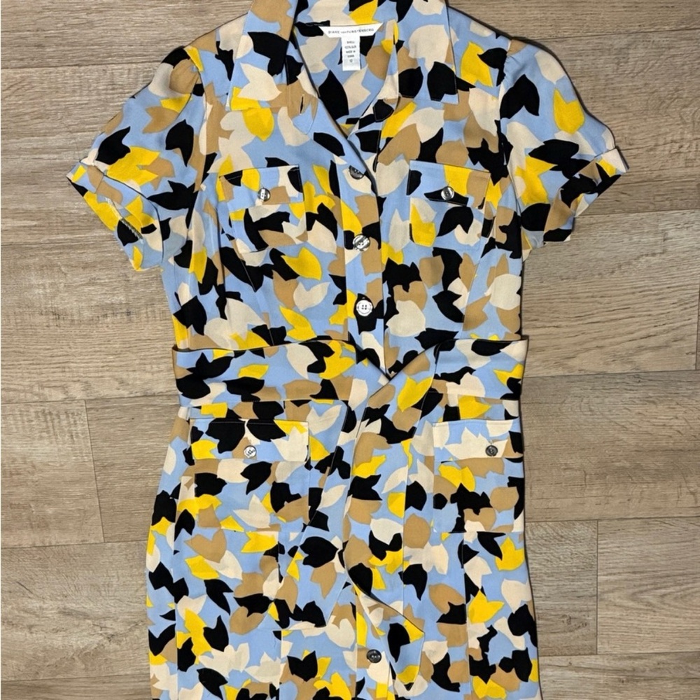 Diane Von Furstenburg Multicolor Silk Dress